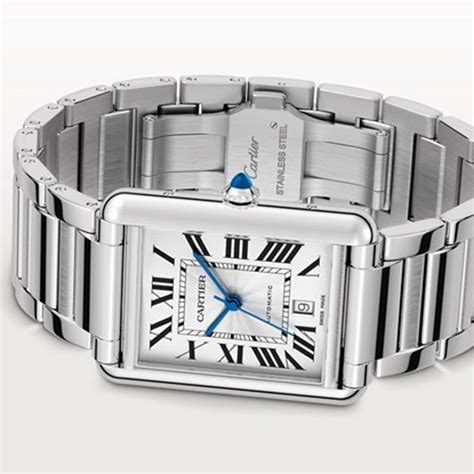 cartier tank watches for men|cartier tank must extra large.